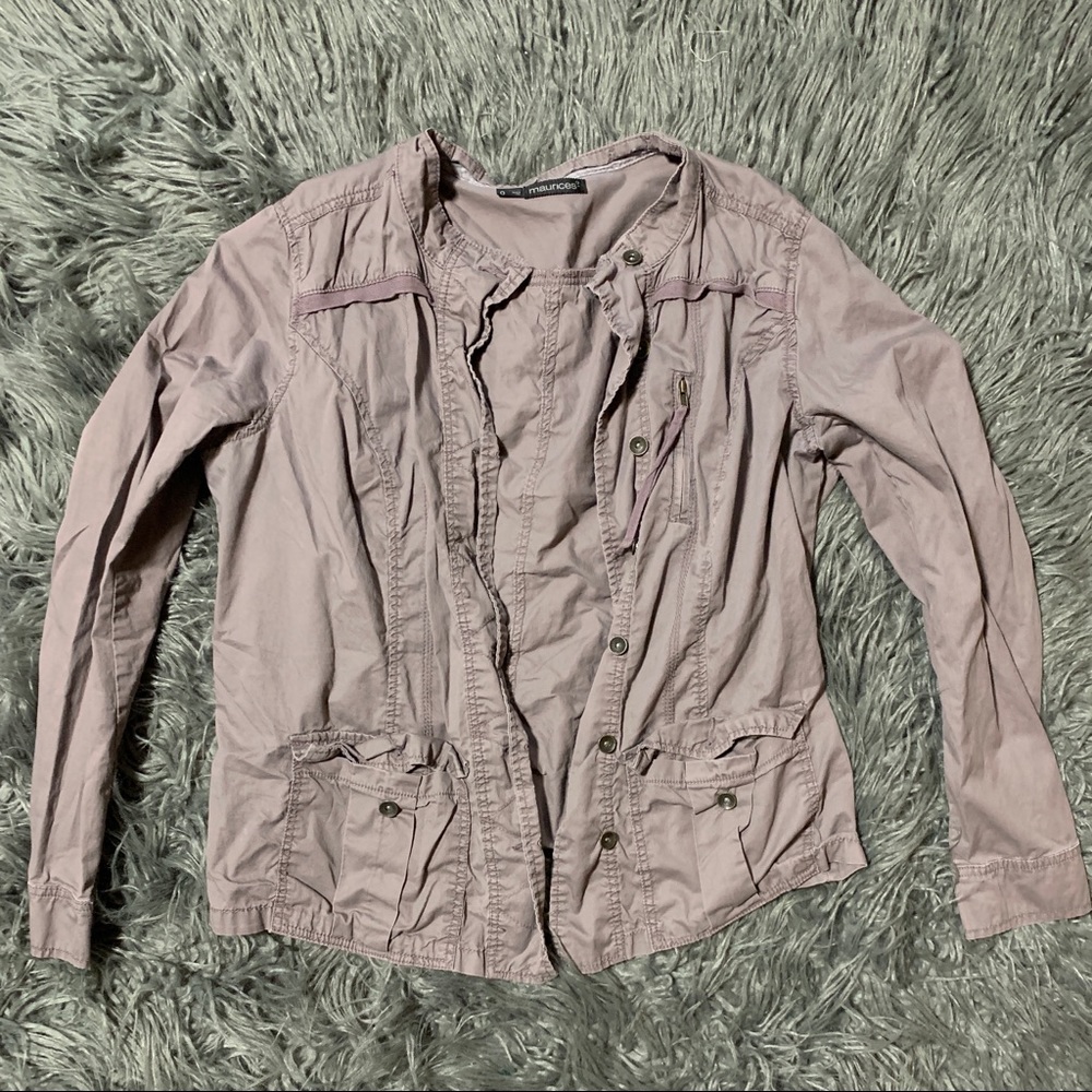 Maurices Dusty Purple Utility Jacket